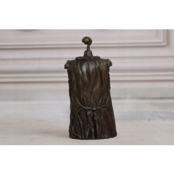 Mini Dzwonek Dzwon z Brązu - Kobieta Gorset Akt - Figura Statuetka