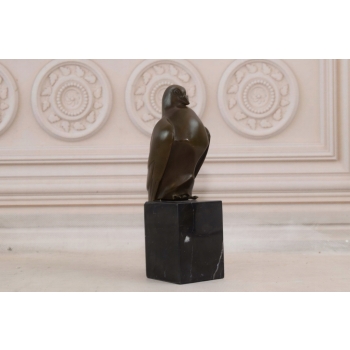 Dostojny Ptak z Brązu - Ptaszek - Figura Brąz - Gołąb - Dekoracja