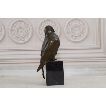 Dostojny Ptak z Brązu - Ptaszek - Figura Brąz - Gołąb - Dekoracja