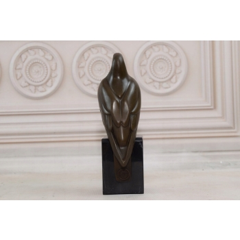 Dostojny Ptak z Brązu - Ptaszek - Figura Brąz - Gołąb - Dekoracja