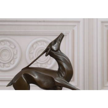 Modernistyczny Jeleń - Sarna - Figura z Brązu - Prezent dla Myśliwego
