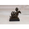Aniołek z Harfą - Anioł Amor - Figura z Brązu - Statuetka Dekoracja