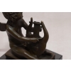 Aniołek z Harfą - Anioł Amor - Figura z Brązu - Statuetka Dekoracja