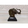 Głowa Słonia - Słoń Art Deco - Figura Rzeźba z Brązu - Ozdoba