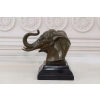 Głowa Słonia - Słoń Art Deco - Figura Rzeźba z Brązu - Ozdoba