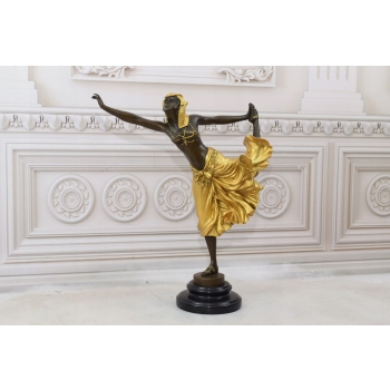 Egipska Tancerka z Brązu - Balerina - Figura z Brązu - Dekoracja