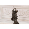 Uzbrojony Kościotrup - Szkielet Memento Mori - Figura Rzeźba z Brązu