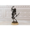 Uzbrojony Kościotrup - Szkielet Memento Mori - Figura Rzeźba z Brązu