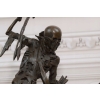 Uzbrojony Kościotrup - Szkielet Memento Mori - Figura Rzeźba z Brązu