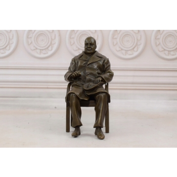 Winston Churchill - Figura z Brązu Rzeźba - Angielski Przywódca