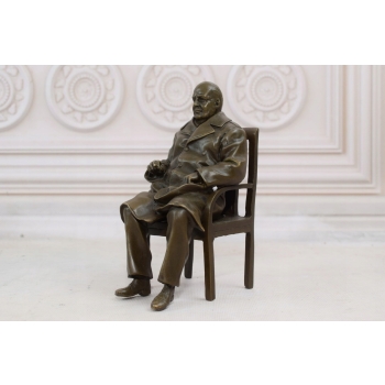 Winston Churchill - Figura z Brązu Rzeźba - Angielski Przywódca