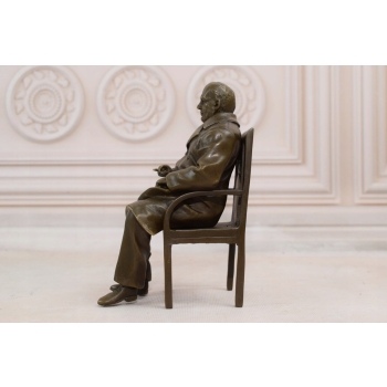Winston Churchill - Figura z Brązu Rzeźba - Angielski Przywódca