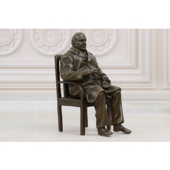 Winston Churchill - Figura z Brązu Rzeźba - Angielski Przywódca