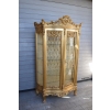 Duża Francuska Witryna 100% Drewno - GIĘTE SZYBY Gablota Serwantka