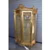 Duża Francuska Witryna 100% Drewno - GIĘTE SZYBY Gablota Serwantka