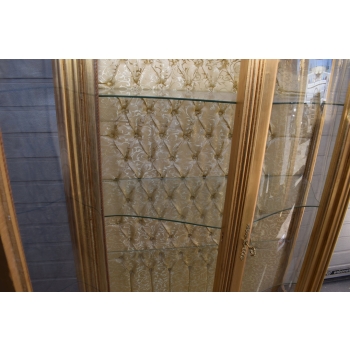 Duża Francuska Witryna 100% Drewno - GIĘTE SZYBY Gablota Serwantka