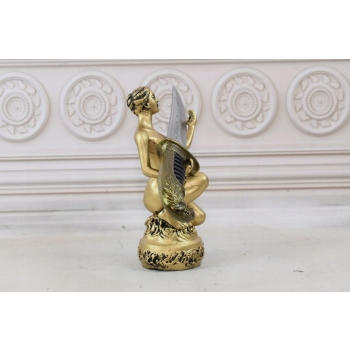 Nóż myśliwski na Stojaku - Stojak Kobieta Kordzik - Nóż ozdobny - Dekoracja