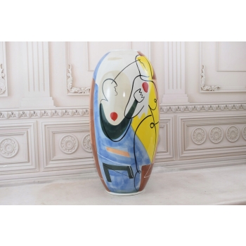 Nowoczesny Wazon - Murano Style - Zakochani - Grube Włoskie Szkło