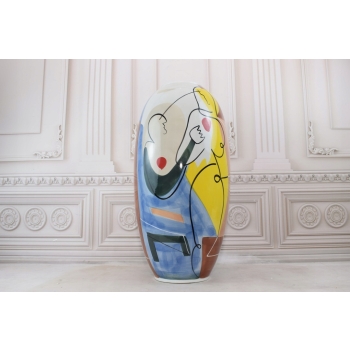 Nowoczesny Wazon - Murano Style - Zakochani - Grube Włoskie Szkło