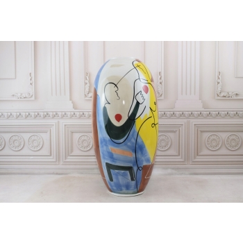 Nowoczesny Wazon - Murano Style - Zakochani - Grube Włoskie Szkło