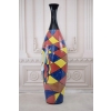 Modernistyczny Wazon - Murano Style - Abstrakcja Grube Włoskie Szkło 89cm
