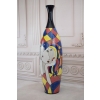 Modernistyczny Wazon - Murano Style - Abstrakcja Grube Włoskie Szkło 89cm