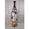Modernistyczny Wazon - Murano Style - Abstrakcja Grube Włoskie Szkło 89cm