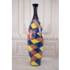 Modernistyczny Wazon - Murano Style - Abstrakcja Grube Włoskie Szkło 89cm