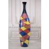 Modernistyczny Wazon - Murano Style - Abstrakcja Grube Włoskie Szkło 89cm