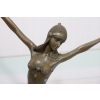 Demetre Chiparus Tancerka Akrobata Art Deco Figura Rzeźba z Brązu Dekoracja