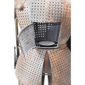 Ogromna Metalowa Zbroja Rycerska - Stojący Rycerz z Dzidą - Prezent 250cm