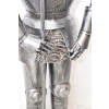 Metalowa Zbroja Rycerska - Stojący Rycerz z Halabardą Zamek Figura 212cm