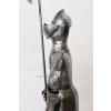 Metalowa Zbroja Rycerska - Stojący Rycerz z Halabardą Zamek Figura 212cm