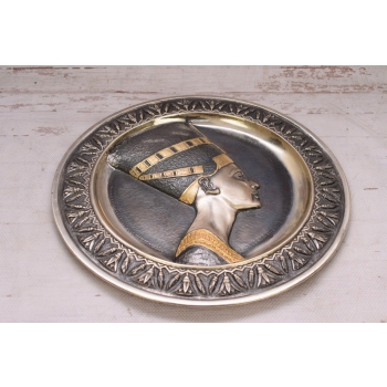 Srebrny Włoski Talerz - Postać Mitycza - próba 800 493g - SREBRO 800