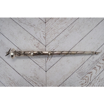 OGROMNY Srebrny CARSKI Jad Do Czytania Tory - Srebro 84 - Judaica - 45CM