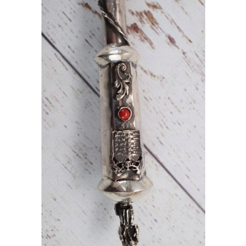 Srebrny CARSKI Jad Do Czytania Tory - Srebro 84 - Judaica - 29CM