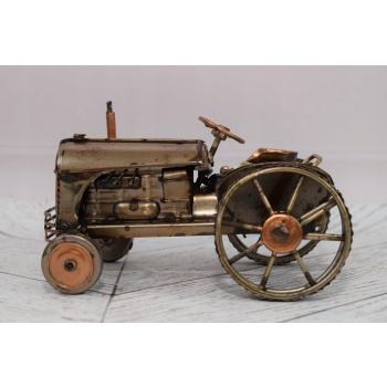 Stary Metalowy Zabytkowy Traktor - Prezent Vintage - Dekoracja Rolnik