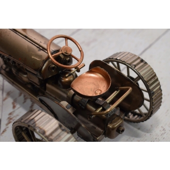 Stary Metalowy Zabytkowy Traktor - Prezent Vintage - Dekoracja Rolnik