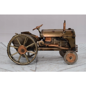 Stary Metalowy Zabytkowy Traktor - Prezent Vintage - Dekoracja Rolnik