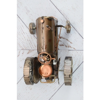 Stary Metalowy Zabytkowy Traktor - Prezent Vintage - Dekoracja Rolnik