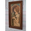 Alfons Mucha - Dama Kameliowa - Portret Arystokratki - Stary Obraz Olejny