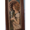 Alfons Mucha - Dama Kameliowa - Portret Arystokratki - Stary Obraz Olejny