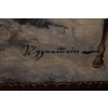 I. ZYGMUNTOWICZ - WYPRAWA NA POLOWANIE - Stary Obraz Olejny 110X80CM