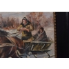 I. ZYGMUNTOWICZ - WYPRAWA NA POLOWANIE - Stary Obraz Olejny 110X80CM