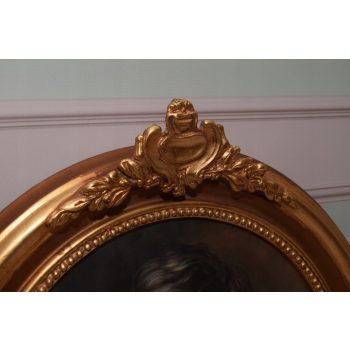 Józef Mehoffer - Portret Dziewczynki z Kotem Kot - Stary Obraz Olejny