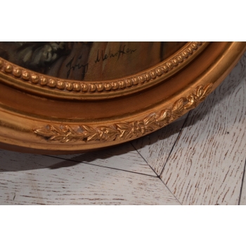 Józef Mehoffer - Portret Dziewczynki z Kotem Kot - Stary Obraz Olejny