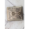 Papierośnica Żydowska - Aluminiowa - Judaica Chanuka Menora Unikat