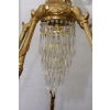 Pałacowy Wiedeński Żyrandol z Brązu + Kryształy 22 żarówki - Lampa 145cm