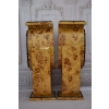 Dwa Nakastliki Stoliki Szafki Nocne Art Deco - 3 Szuflady KOMPLET 115CM