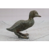 Mini Figurka Kaczka Kaczuszka - Ogrodowa Figura z Brązu - Rzeźba Posąg